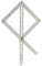 hedue® Winkelschmiege W101 - Schmiege Winkelmesser analog zur Bestimmung von Gehrungen, Winkellehre zum Winkel messen mit Messbereich 0° - 170°