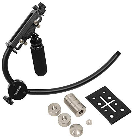 Genesis Yapco Steadycam Videostativ ( 1/4 Zoll Gewinde, Gewicht bis 2,2kg, inkl. Gegengewichte, einfaches ausbalancieren)