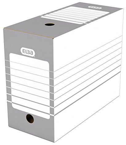 Elba förpackning med 20 arkivlådor automatisk montering Dos 15 cm grå