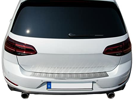 Recambo | Protector de Parachoques trasero | Compatible con VW Golf 7 VII | Acero Inoxidable Mate | Protección borde de carga