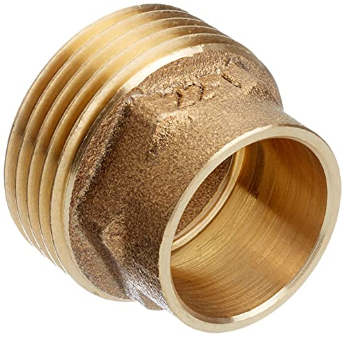 Cornat Löt-Übergangs-Nippel, 1 Außengewinde, 1 Muffe, A 22 mm, B 1Zoll , 1 Stück, rotguss, T5243G221