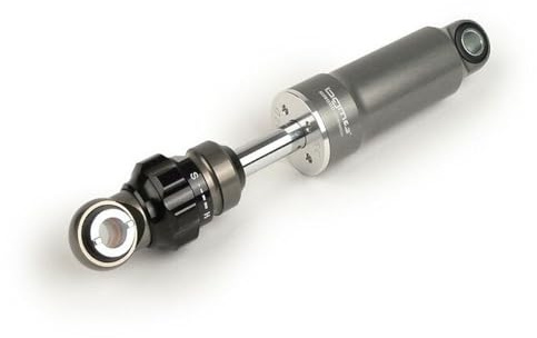 BGM Stoßdämpfer F16 Sport vorne grau kompatibel für Vespa Rally, Sprint150, GT, GTR, GL, Super, VNA, VNB, VBA, VBB, Wideframe V30, 33, VM, VN, VL, GS150, GS3