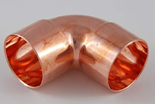 5x Kupferfitting Winkel 28 mm 90 Grad 5090 i/i Lötfitting copper fitting CU