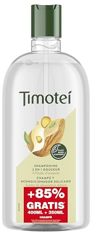 Timotei 2 en 1 delicado almendras 400 ml + 350 ml