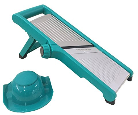 Euronovità EN-86856 B Affettaverdure Affettatrice Multiuso Mandolina, Acciaio, , 45x12x10 cm, Colori Assortiti