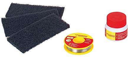 ROTHENBERGER Industrial 5-teiliges Weichlötset inkl. 3 x Reinigungsvlies, 1 x Flussmittelpaste, 1 x Fittingslot - 45227