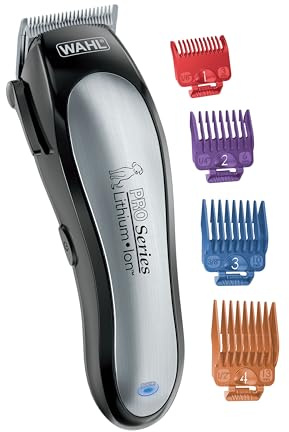 Wahl USA Lithium Ion Pro Series Cordless Animal Clippers – Rechargeable, Heavy-Duty, Electric Dog & Cat Grooming Kit for Small & Large Breeds with Thick to Heavy Coats – Model 9766