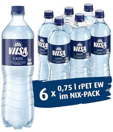 VILSA Brunnen Mineralwasser Classic PET, 6er Pack (6 x 750 ml) Einweg