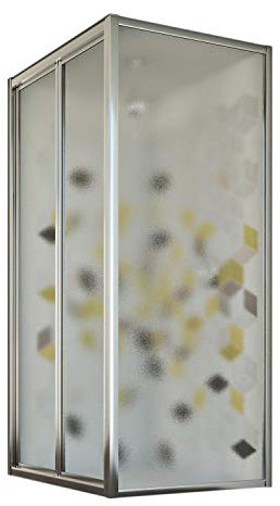 Cabine douche 80x100 Ouv. 100 CM 198 Opaque mod. Urban Duo