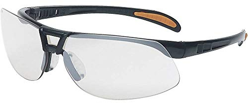 Honeywell 1015366 Protege - Gafas flotantes con marco negro metálico con lente transparente antiarañazos