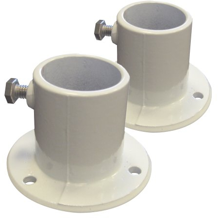 Blue Wave NE1228PR Aluminum Deck Flanges for Above Ground Pool Ladder, Pair,3.5 x 3.5 x 2.5 inches