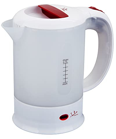 Jata HA547 Hervidor de Agua Eléctrico 0,5 Litro, 1000 W, Desconexión Automática, Recogecables, Ebullición Rápida, Visor Agua
