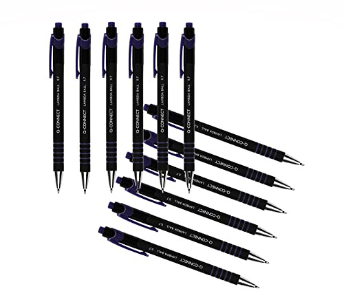 Q-Connect Lamda Ballpoint Pen Medium Blue (12 Pack) KF00673