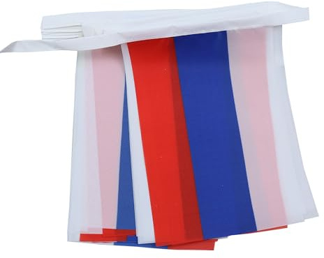 AZ FLAG Guirlande Russie 4 m 20 drapeaux Polyester Léger 15x10 cm