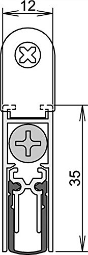 Athmer Türdichtung Doppeldicht 1208 mm kürzbar