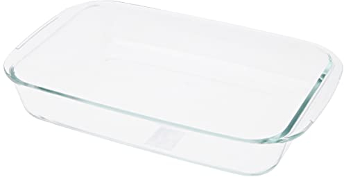 IBILI 480840 Plat Rectangulaire Haut, Verre, Transparent, 40 x 25 x 7 cm