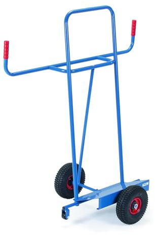 Plattenkarre Trgf.400kg H.1430mm Aufl.-L500xB200mm Bereif.Vollgummi brillantblau