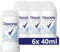 Rexona MotionSense Deo Stick Cotton Dry Antitranspirant mit 48 Stunden Schutz Deodorant gegen Schwitzen und Körpergeruch 6x 40 ml
