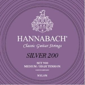 CUERDAS GUITARRA CLASICA - Hannabach (900/MHT) Silver 200 (Juego Completo)