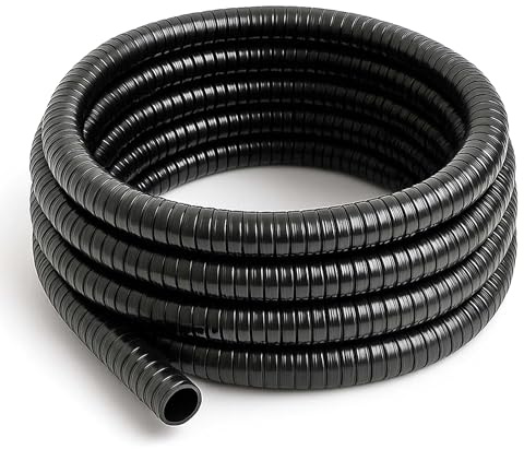 5m dammslang spiralslang 19 mm (3/4) svart