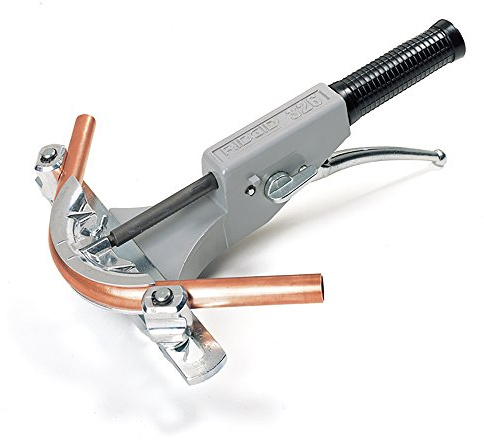 RIDGID 18741 326 Ratchet Bender for Copper 10 mm to 22 mm, Ratcheting Pipe Bender for Bends Up to 90 Degrees