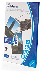 MediaRange MRINK109 - Papel fotográfico (A3, 297 x 400 mm, 200 g/m², 50 hojas)