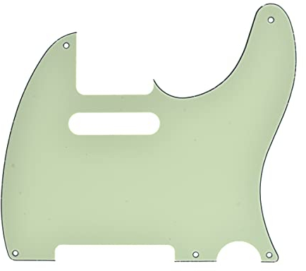 KAISH American Vintage 5 Hole Tele Pickguard TL Guitar Pick Guard Scratch Plate for Tele/Telecaster Mint Green 3 Ply