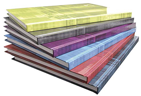 Clairefontaine 9046C - Heft / Kladde DIN A4 21x29,7cm, Hardcover, liniert, 96 Blatt, farbig sortiert, 1 Stück