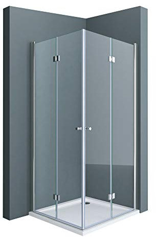 doporro Paroi de Douche Pliante Montage Réversible 70x70 Porte de Douche Pliable Transparent Ravenna26K pare Douche Rabattable 70x70x190cm