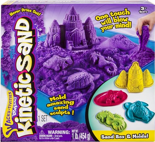 KINETIC SAND - Sabbia cinetica - COMPLETO DI VASCHETTA E ACCESSORI
