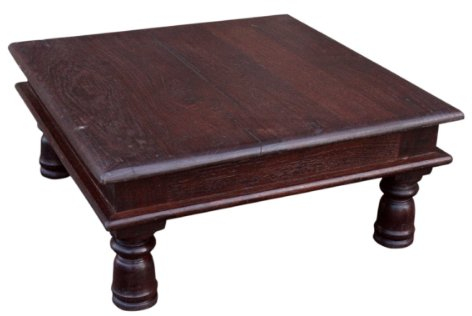 GURU SHOP Kleiner Tisch, Blumenbank, Kaffeetisch, Beistelltisch, Couchtisch - Modell 1, 17x38x38 cm