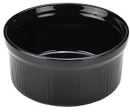 GenWare Porcelain Ramekins 9.5cm Black, SPS9-BL, Pack of 6