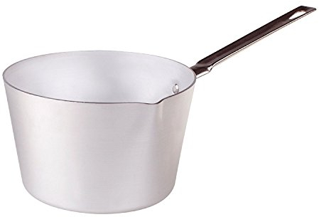 Pentole Agnelli FAMA2626 Casseruola Ovale con 2 Maniglie e Coperchio, in Alluminio BLTF, con Finitura Opaca, 26 cm, Argento