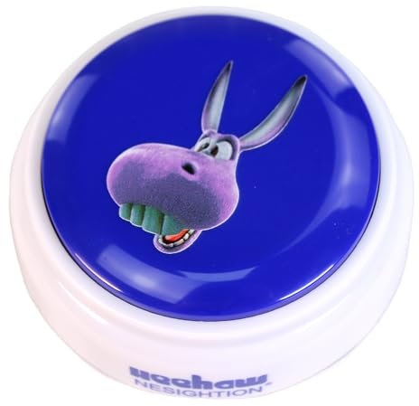 Donkey HEE-haw Button,Talking Button Features Funny Donkey HEE-haw《It Contains Batteries》