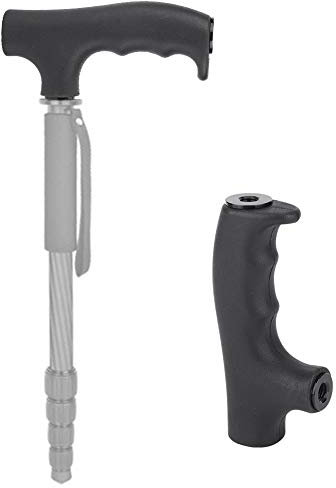 Monopode extérieur tête béquille, poignée Monopode Portable Trekking pôle Tige de Montage tête Support de Poche bâton équipement de Photographie Accessoire, pour la randonnée, l'escalade