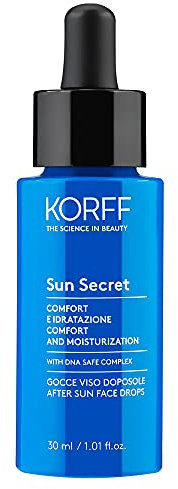 Korff Korff Sun Secret Gocce Viso Doposole Idratanti e Riparatrici, Comfort e Idratazione, Tutti i Tipi di Pelle, 30ml - 130 g