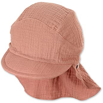 Sterntaler Unisex Kinder Schirmmütze Nackenschutz Uni Kindermütze, Braun, 53 EU