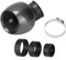 Luftfilter Motorrad,Luftfilter Roller, 48 Mm Motorrad-Luftfilter, Kohlefaser-Textur Universeller Motorrad Fahrrad Luftfilter Ansaugfilter