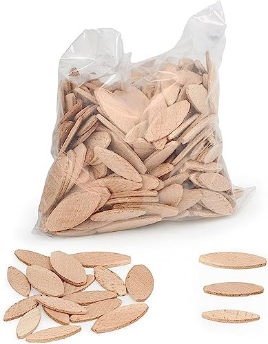 Evotrade Lamelle Tasselli Piatti in Legno 00/10/20/30 per Giunzione Mobili Kit 50 o 100 Pezzi (EL00 x 50pz)