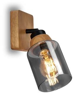 BRILONER - Lámpara de lectura, Lámpara de pared de interior, Lámpara, Lámpara de pared de interior, Giratoria, Lámpara de salón, Negro