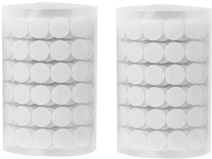 NUOBESTY Klettpunkte Selbstklebend Weiß Nylon 1000 Paar für Lehrkräfte