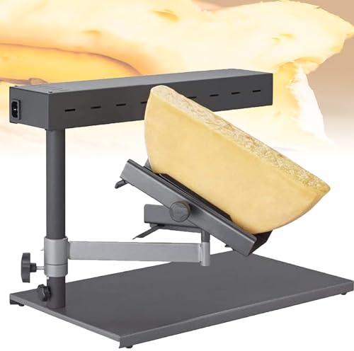 WuDLi Commercial Cheese Melting Machine, Traditional Raclette Melting Machine, 600W Electric Cheese Grill Melter, Heating Area: 26 * 9cm, For Semi-Round/Triangle/Long Cheese