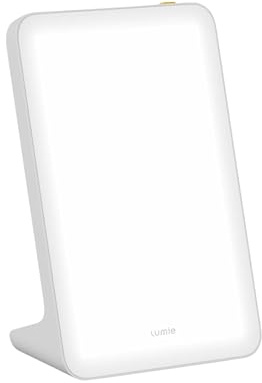 Lumie Mini Lamp - Portable Light Therapy - 10,000 Lux at 4.7 Inches - for Energy & Alertness Support - 9.5 x 6.3 Inches - Perfect for Work & College