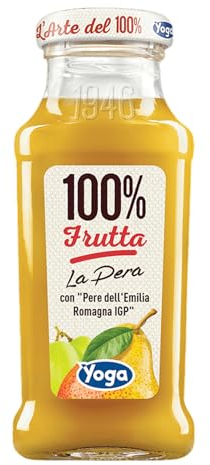 Yoga Succo di Frutta Pera 100% Confezione da 12 Bottiglie da 200 ml