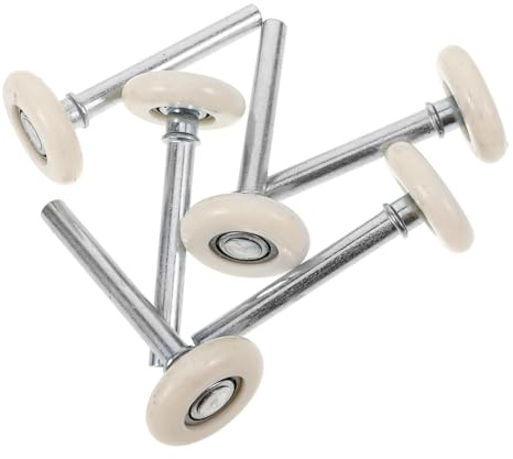Uonlytech Rulli per Porta da Garage in Nylon e Metallo 6 Pezzi con Cuscinetti Silenziosi per Scorrevolezza e Stabilità Accessori per Porte Scorrevoli