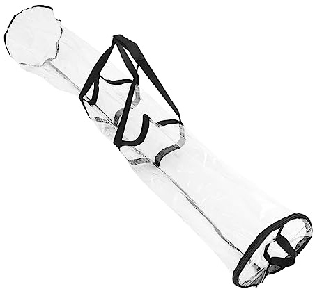 STOBAZA Geschenkpapier Organizer Aufbewahrungstasche für Geschenkpapierrollen und Verpackungspapier Durchsichtige Geschenktüte aus Robustem Pvc Praktisch für Weihnachtsgeschenke und Partya