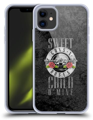 Head Case Designs Licenza Ufficiale Guns N' Roses Sweet Child O' Mine Vintage Custodia in Gel [Protezione di Grado Militare] Compatibile con Apple iPhone 11 E Compatibile con MagSafe
