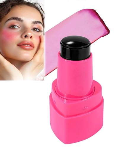 Rouge Stick,Jelly Blush Stick,All In One Stick Blush Rouge, per occhi guancia e labbra, Water Jelly Tint Stick, leggero, traspirante, trucco per ragazze e donne (#02, taglia unica)