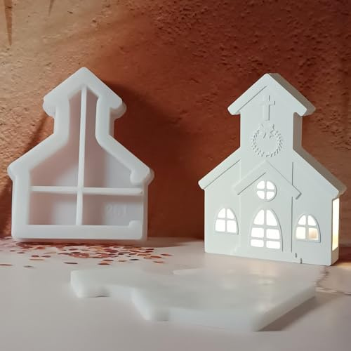 Skeadex Silikonformen Gießformen Häuser, 3 Stück Silikonform Haus Silikonform Maritim Gießform Häuser Gips zum Gießen Gießformen Silikon Sommer Silikonformen Haus mit Leuchtturm Vogel Muster (B)
