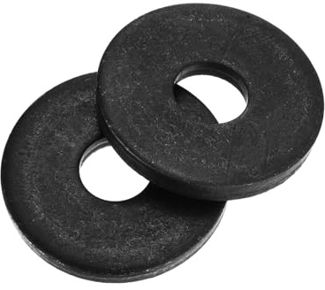 QUARKZMAN Rondelles Plates en Acier au Carbone M12, 10 Pièces 12mm ID x 40mm OD x 5mm Épaisseur, Bagues de Montage pour Vis, Boulons, Accessoires, Charnières de Porte, Construction